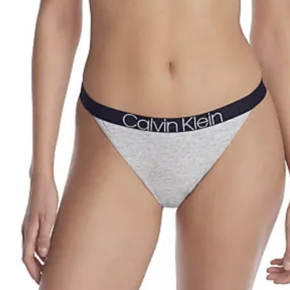 💖MEGA SALE💖Calvin Klein Panties Womens COMFORT Grey CK LEG TANGA QF6880-060 - Picture 4 of 6